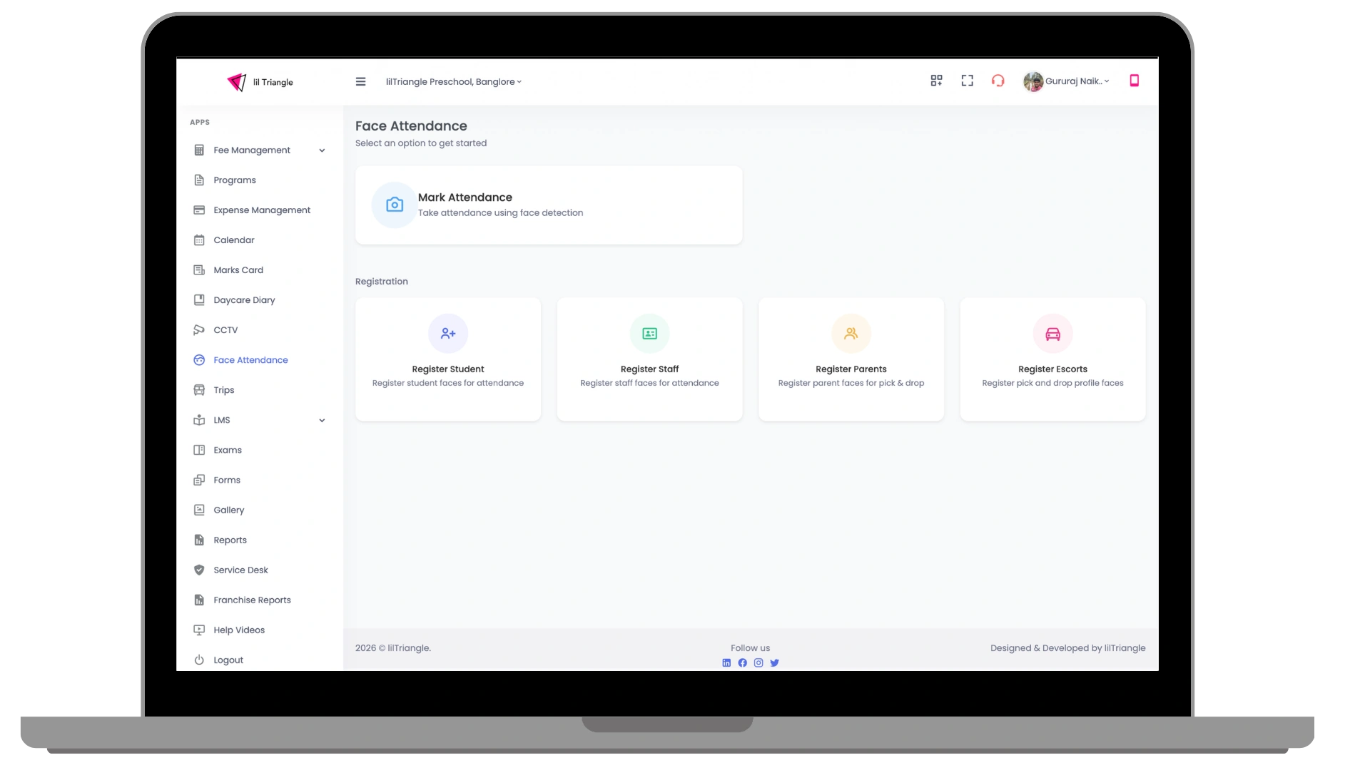 face recognition dashboard